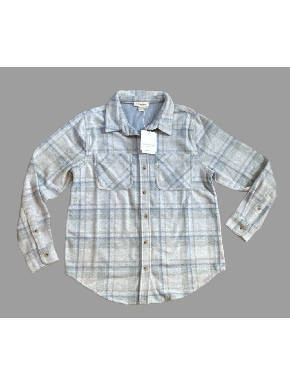 NWT BeachLunchLounge Sally Plaid Shacket Oversized Shirt Jacket S (Nordstrom) - Picture 2 of 11